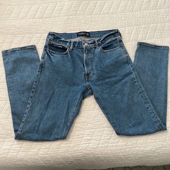 Abercrombie Mens 90s straight jean 32x34 classic wash - Picture 1 of 4